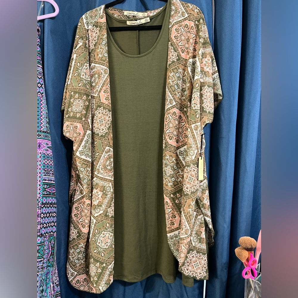 Liberty Love two piece dress size 2XL NWT